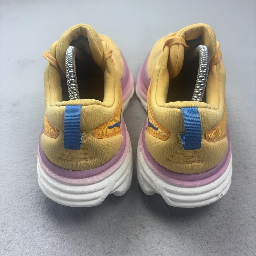 Hoka One One Bondi 8 Shoes Womens Size 11 Orange Running Sneakers Cushioned - Picture 4 of 16